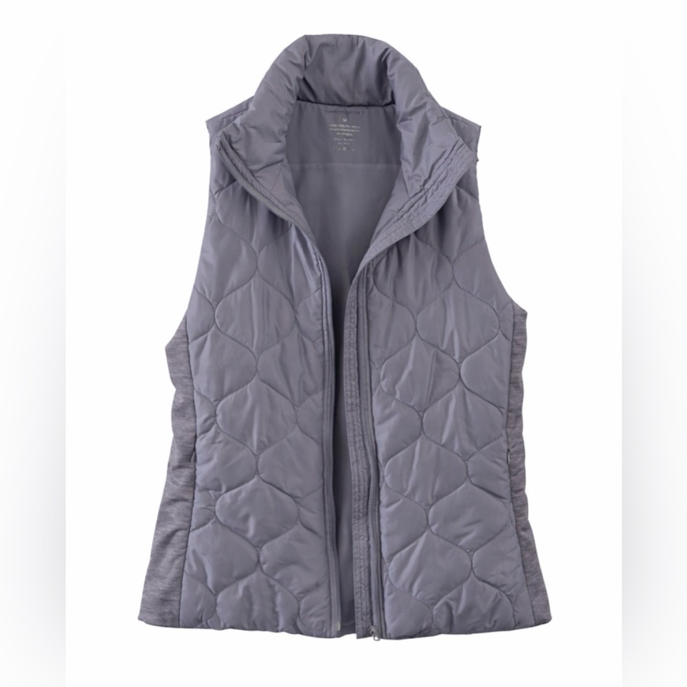 Tahari Quilted Grey Vest